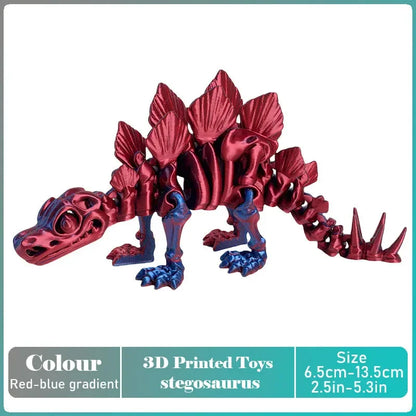 3D Printed Tyrannosaurus Rex Model - Realistic Jointed Movable Dinosaur Figure Toy & Desktop Decoration Gift