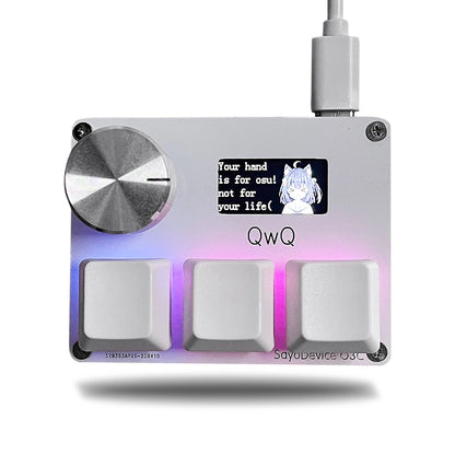 SayoDevice Rapid Trigger RGB Magnetic Switch Keyboard with Volume Knob – Gaming Macropad for O3C, DJMAX, SDVX & Productivity Shortcuts
