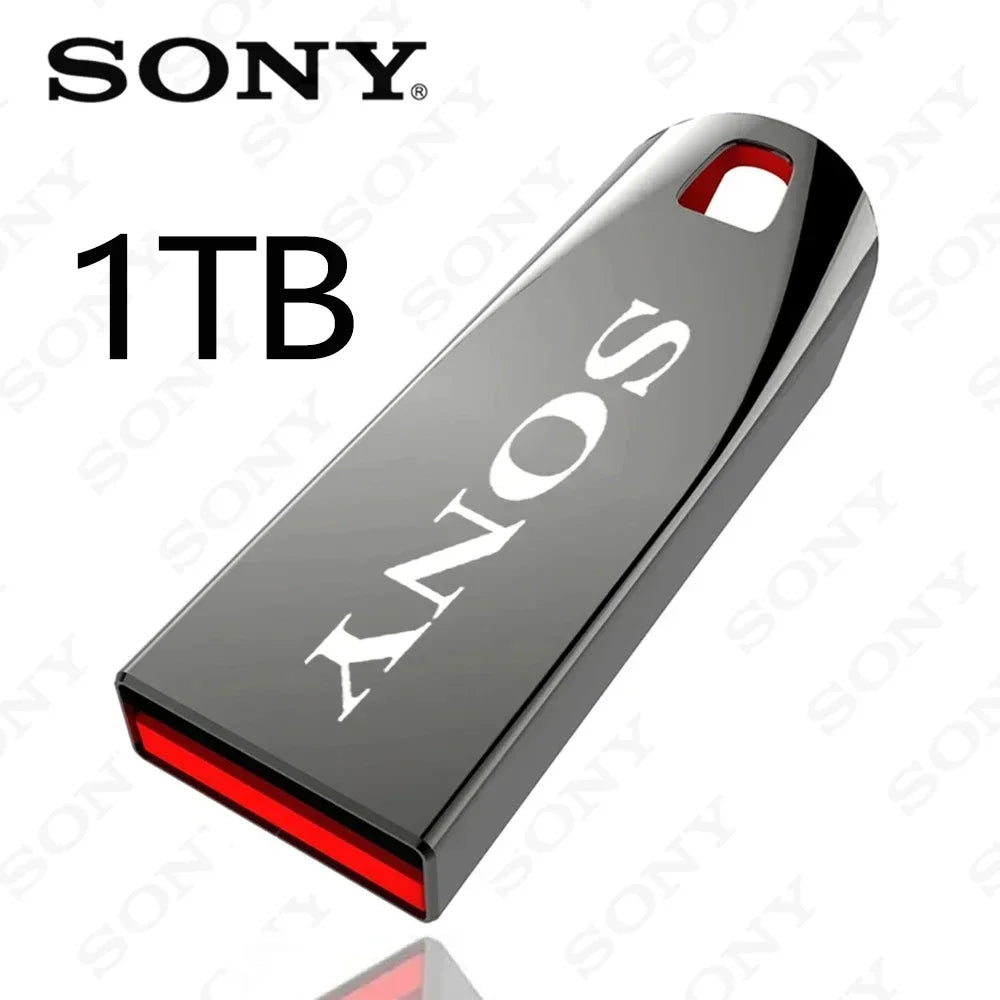 SONY 2TB USB 3.0 Flash Drive, High-Speed Metal Pendrive, Waterproof Portable USB Memory Stick