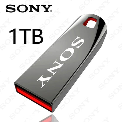 SONY 2TB USB 3.0 Flash Drive, High-Speed Metal Pendrive, Waterproof Portable USB Memory Stick