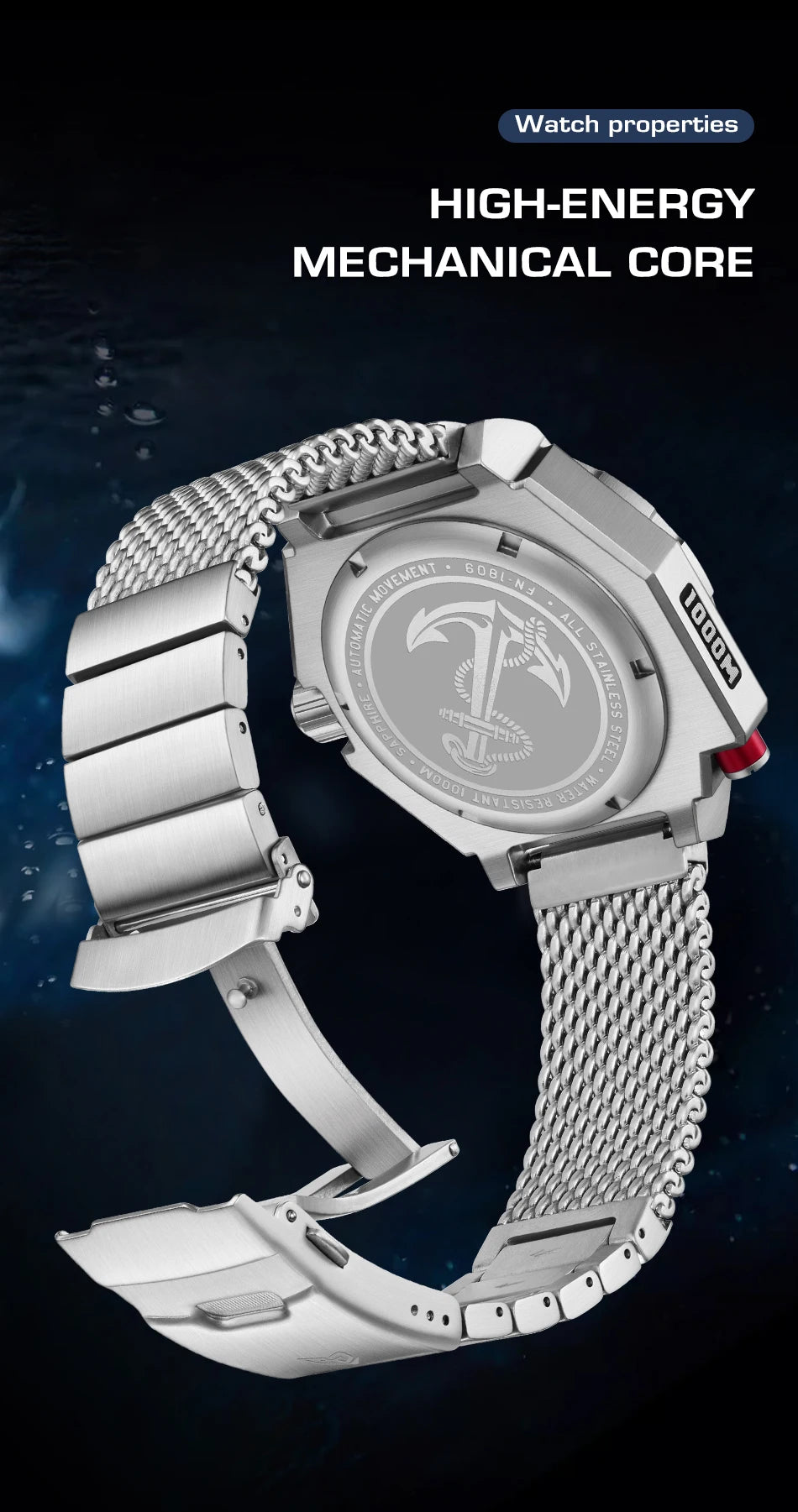 FeelNever Luxury Automatic Watch for Men – Fashion Business & Military Mechanical Waterproof Wristwatch