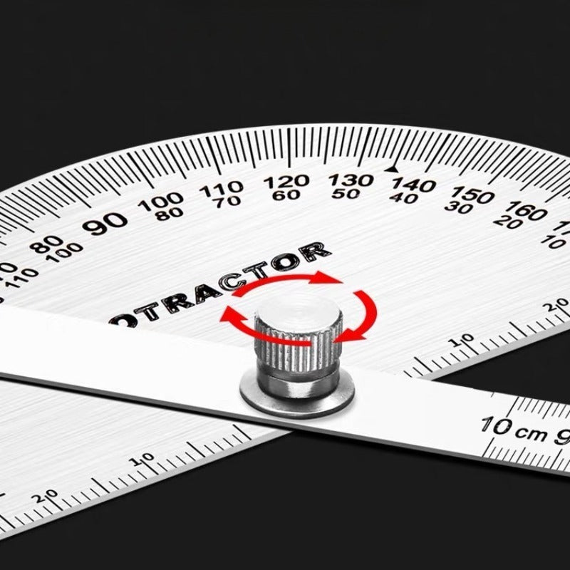 Goniometer Stainless Steel Protractor – Multi-Angle Measuring Ruler for Carpentry, Angle Meter & Finder Tool