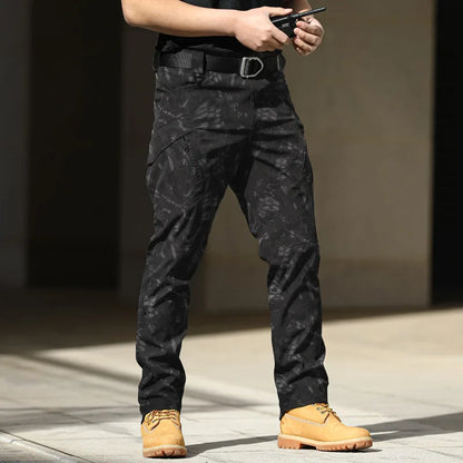 Spring-Autumn Water-Resistant Tactical Hiking Pants – Stretch Desert Camouflage Military Utility Trousers