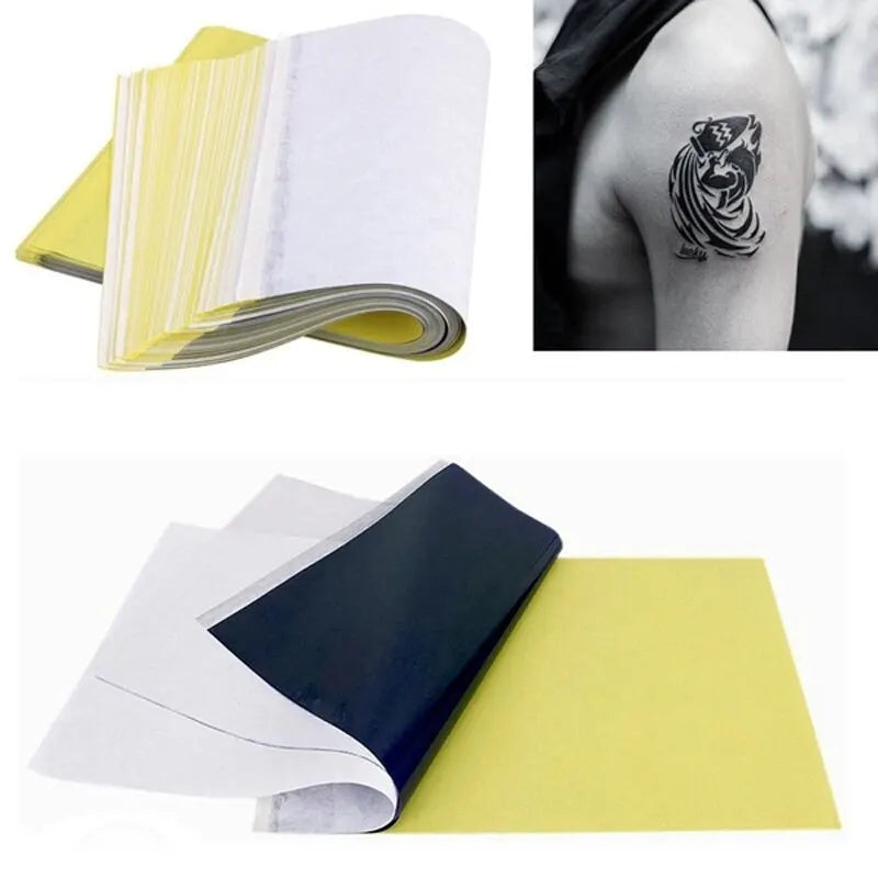 5/10PCS A4 Tattoo Transfer Paper: Carbon Thermal Transfer Tattoo Stencil Copy Tracing Paper - Tattoo Supplies Accessory