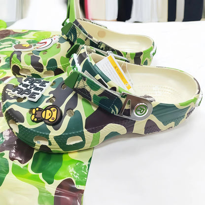Camouflage Couple Sandals - Casual EVA Ankle-Wrap Flip Flops for Men & Women Beach Outdoor Slippers