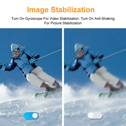 5K Action Camera – 4K 60FPS Dual IPS Touchscreen, WiFi, 170° Wide-Angle, 30M Waterproof, 5X Zoom, Anti-Shake, Remote Control
