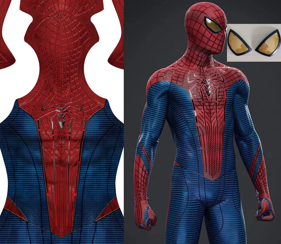 TASM1 Superhero Cosplay Bodysuit - Spandex Zentai Halloween Costume for Men