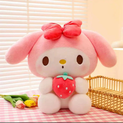 25cm Kawaii Sanrio Plush Toy – Kuromi & Jade Dog Stuffed Doll Gift for Kids