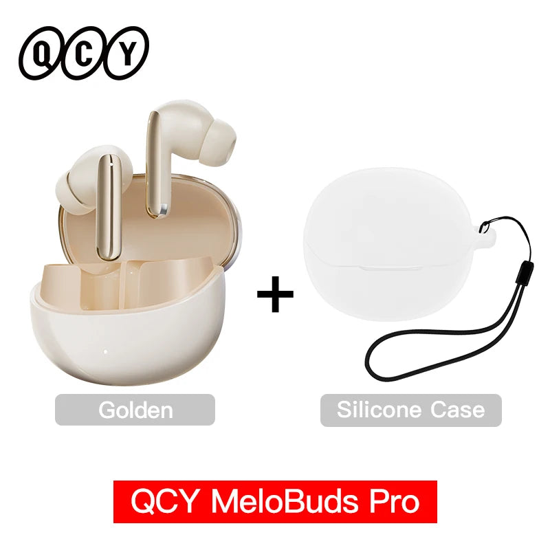 QCY MeloBuds Pro ANC Earbuds - Bluetooth 5.3 Wireless Hi-Res LDAC Headphones with 46dB Noise Cancellation