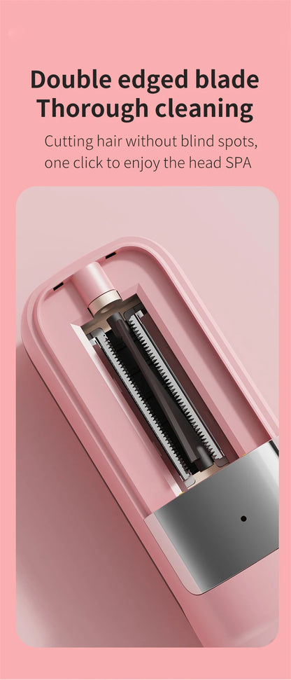 Professional Cordless Hair Ends Trimmer – Automatic Split Remover for Dry, Damaged, Brittle Hair in Women
