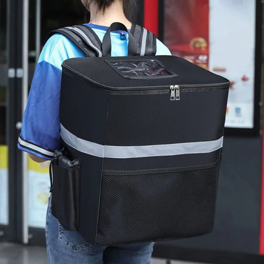 35L Extra Large Insulated Food Delivery Backpack – Thermal Cooler Bag, Fresh-Keeping Refrigerator Box for Catering & Travel