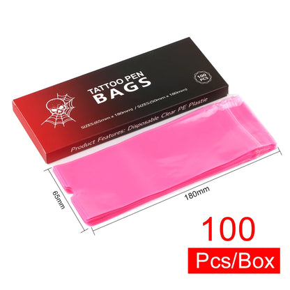 100 PCS Waterproof Tattoo Pen Barrier Film - Protective Tattoo Color Packaging & Anti-Fouling Film for Machines