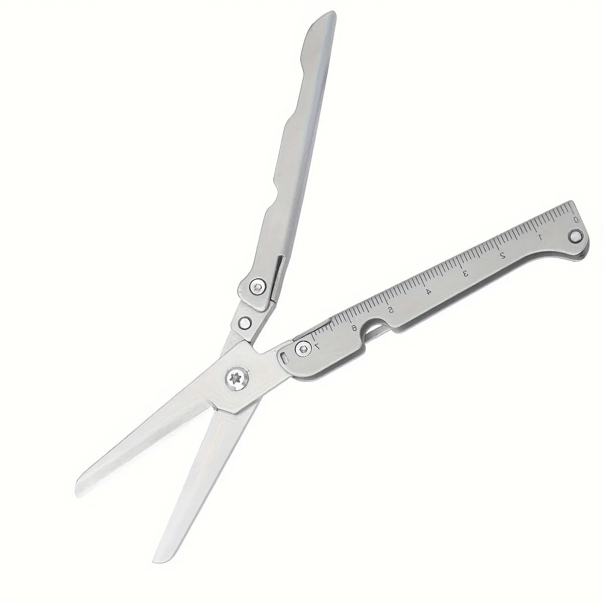 Portable Folding Scissors – Stainless Steel Multi-Purpose Outdoor Tool for Camping, Fishing & Hunting