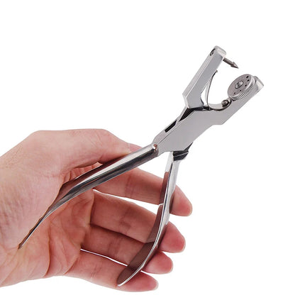 Dentistry Dam Hole Puncher Set – Pliers & Orthodontic Tools with Leather Bag for Dentists