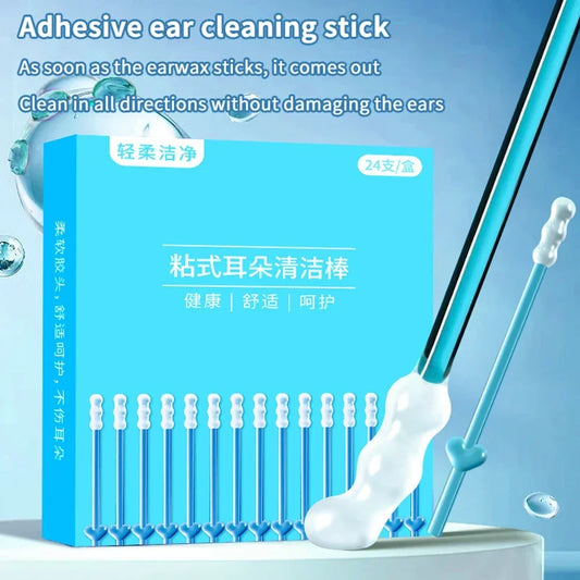 Reusable Earwax Removal Swabs - Sticky Soft Ear Cleaning Picks for Gentle Ear Care, Safe Tool for All Ages