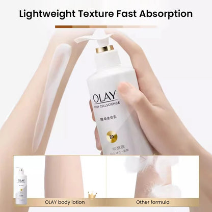 Olay Whitening & Moisturizing Body Cream – Vitamin C & B3 for Soft, Hydrated Skin (260/480ml)