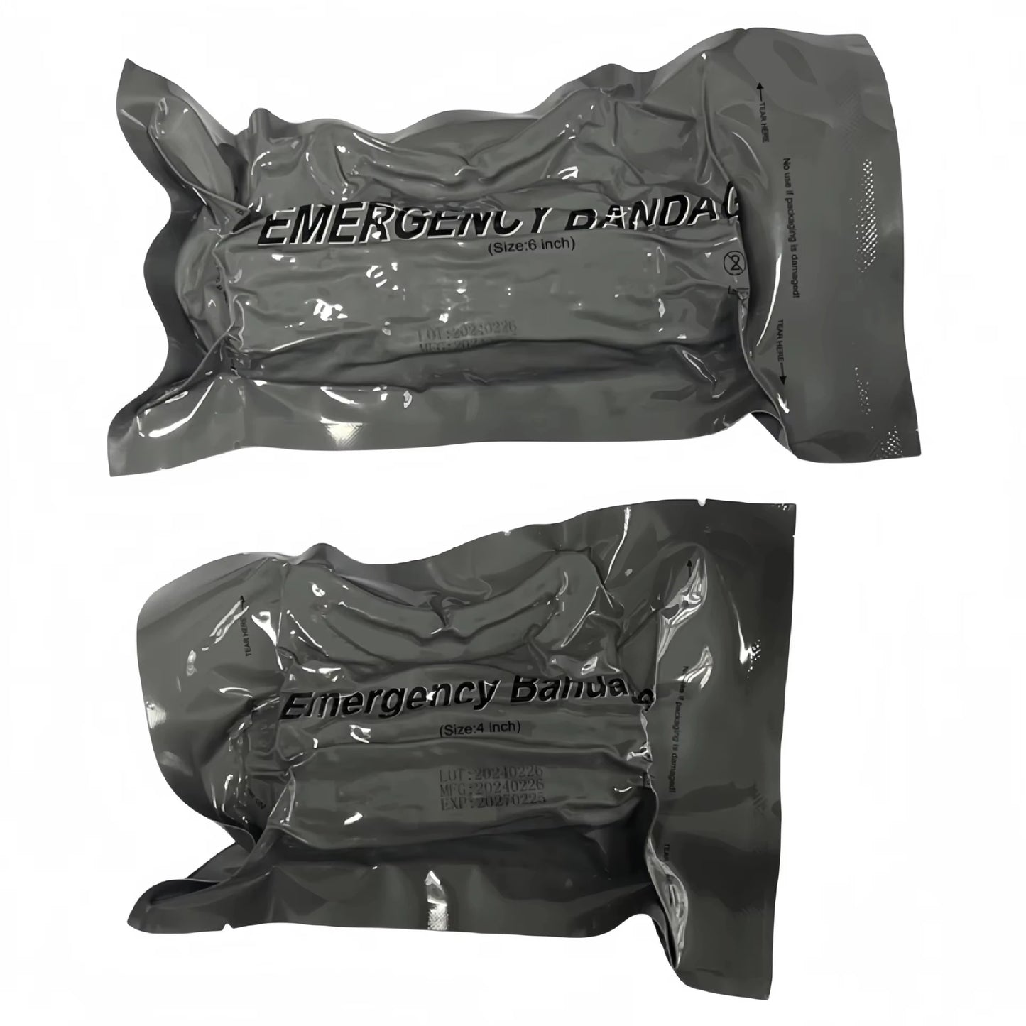 Medical Trauma Kit with Israeli Bandage – 4/6 Inch Emergency First Aid for Camping & Hiking