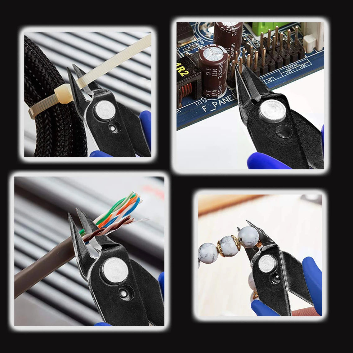 PLATO 170 Wishful Clamp Diagonal Pliers – Side Cutting Nippers & Wire Cutter for DIY Electronics & 3D Printing