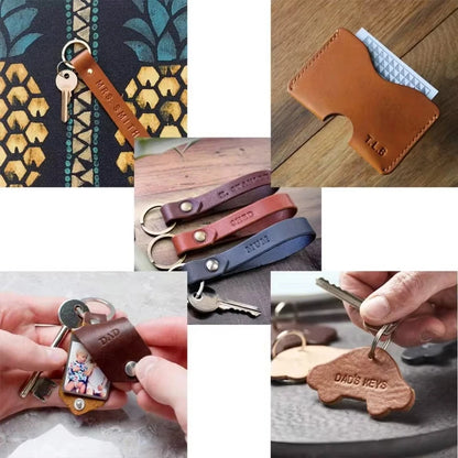 36PCS Leather Alphabet & Number Stamp Set – Stainless Steel DIY Carving Tool for Personalized Leather Craft & Embossing Seal