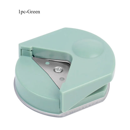 Portable Circle Cutter & Corner Rounder Machine – Button Maker Tool for Paper, Cards & Photos, Precision Corner Punching Craft Cutter for DIY Projects