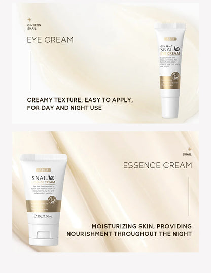 LAIKOU 3pcs Vitamin C & 24K Gold Sakura Skincare Set — Moisturizing Face Cream, Serum & Eye Cream, Anti-Wrinkle Face Care Kit