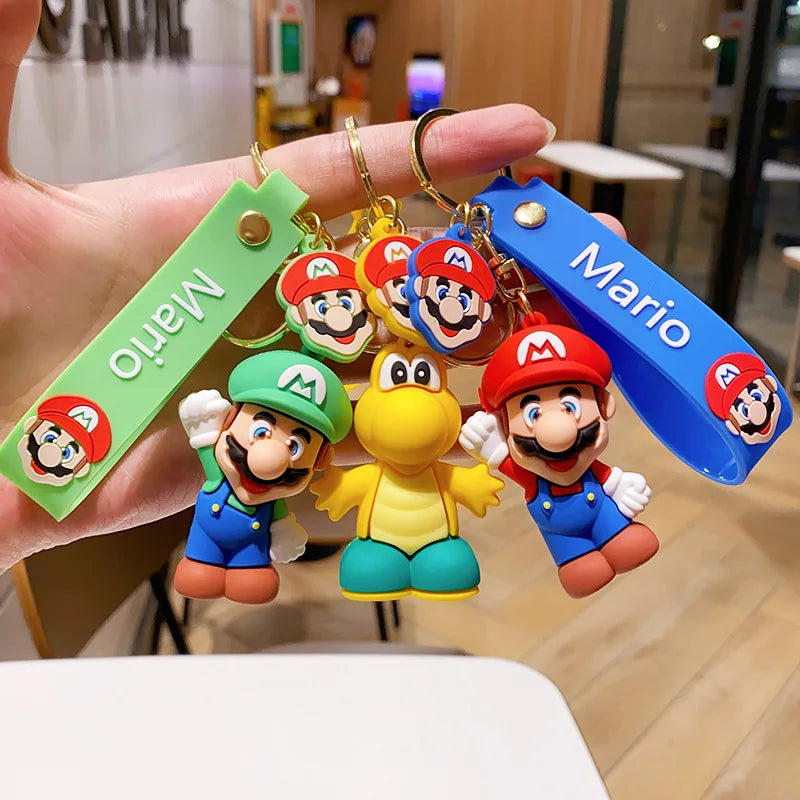 Super Mario Figurine Keychain - Cute Character Backpack Pendant, Doll Charm & Collectible Gift