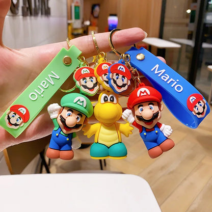 Super Mario Figurine Keychain - Cute Character Backpack Pendant, Doll Charm & Collectible Gift