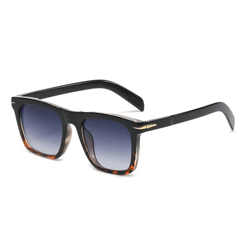 Vintage Square Sunglasses for Men – Classic Retro Gradient Designer Shades