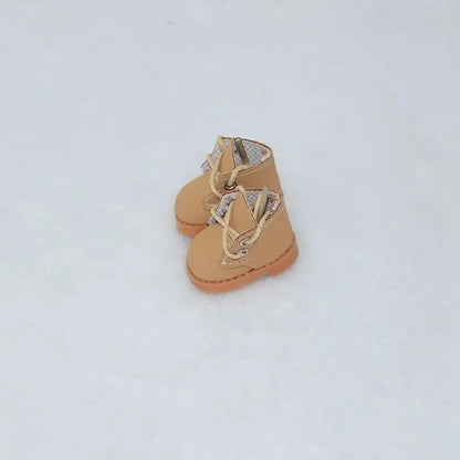 LABUBU Leather Shoes for 17cm Cotton Dolls – Casual Sports Boots DIY Doll Accessories