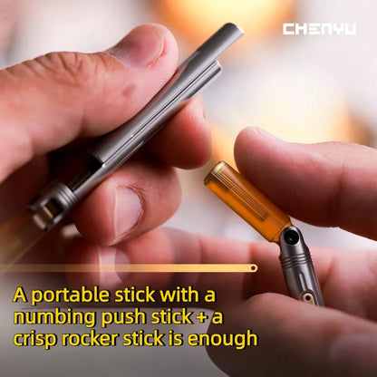 CHENYU EDC Laygen Mechanical Stress Relief Toy - Stainless Steel Fingertip Push Rod, Ultra-Dense Current Track Design