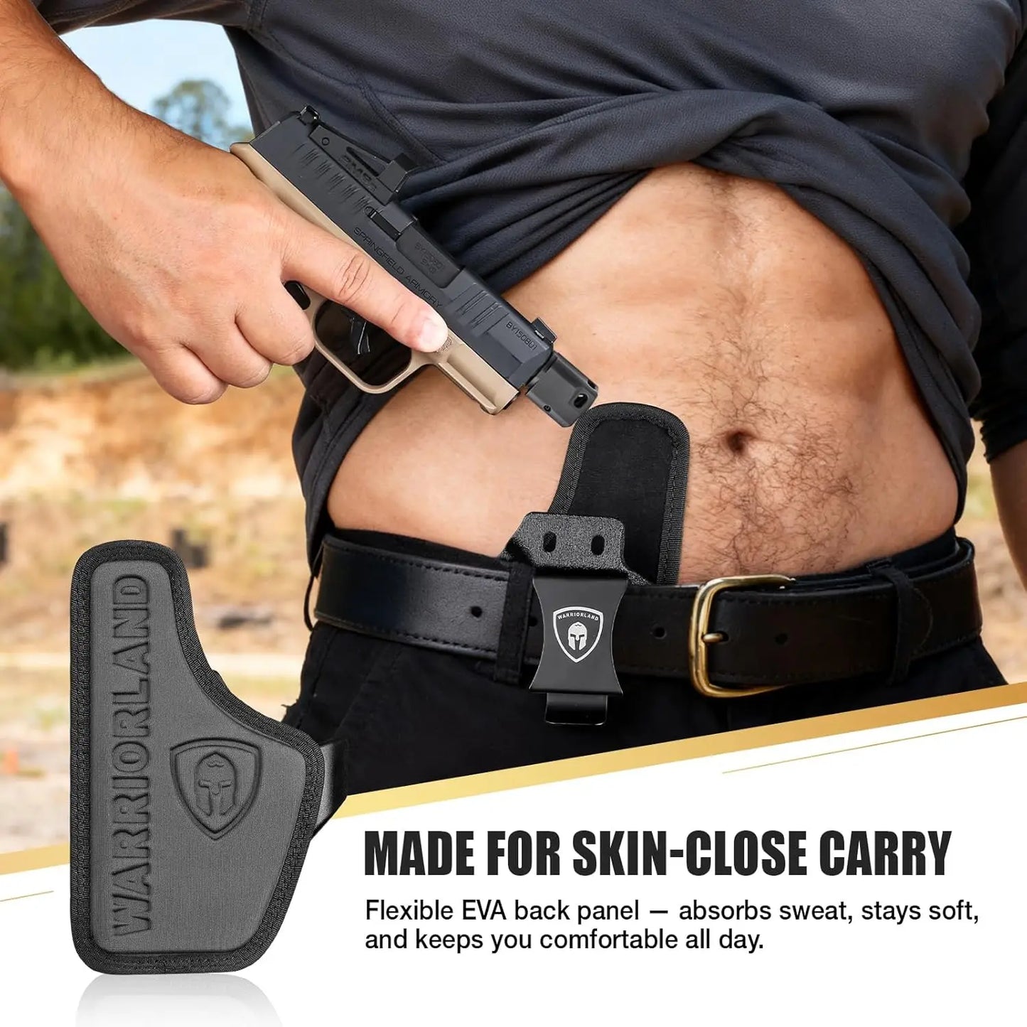 IWB Hybrid Holster for Springfield Hellcat Pro / Hellcat / RDP / OSP – Right Hand Concealed Carry Holster