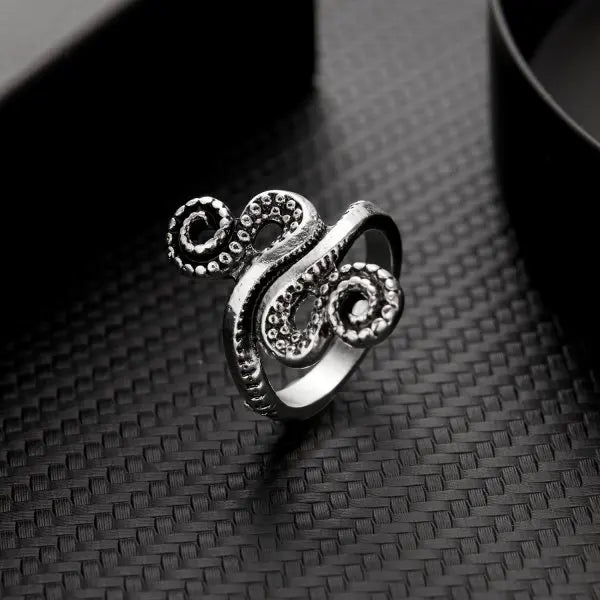 Retro Frog & Toad Animal Rings – Adjustable Silver Color Unisex Statement Rings for Women & Men, Artistic Open Design Gift Jewelry