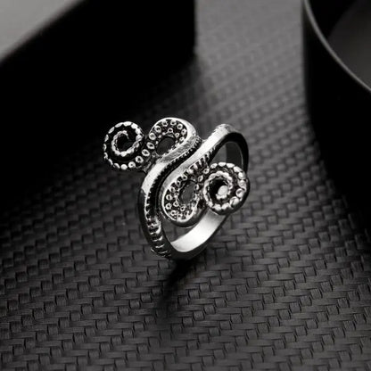 Retro Frog & Toad Animal Rings – Adjustable Silver Color Unisex Statement Rings for Women & Men, Artistic Open Design Gift Jewelry