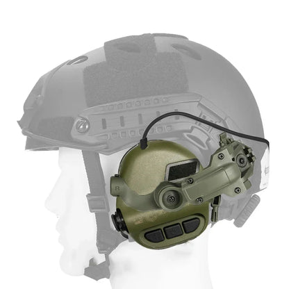 EARMOR M32 MOD4 Tactical Shooting Earmuffs - Noise Reduction Headset with Helmet ARC Rail Adapter and Kenwood PTT Adapter