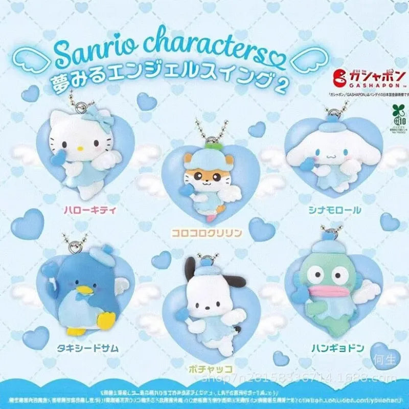 Sanrio Blind Box Anime Figure Pendant – Hello Kitty, Cinnamoroll & Pochacco Angel-Shaped Doll Model Kids Collectible Gift