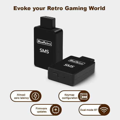 RetroScaler BlueRetro Wireless Controller Adapter – SMS Sega Master System Console Compatible