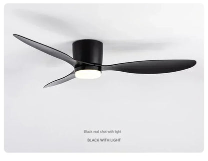 LED Ceiling Mounted Fan Light - Nordic Style Decorative Ceiling Fan for Living Room, Restaurant, and Minimalist Household Use
