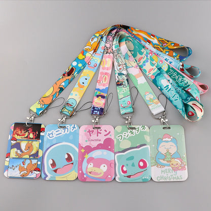 FI24 Japanese Anime Lanyard – Student Card & Badge Holder, Neck Strap for Phone, Subway & Access Cards, Gift for Kids