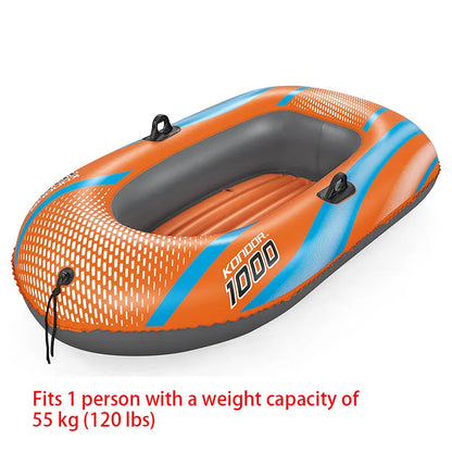 Bestway 1–3 Person Heavy Duty Inflatable Kayak PVC Rafting Adventure Boat for Outdoor Water Sports & Fishing