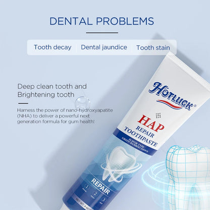 Hotluck Fluoride-Free Nano Hydroxyapatite Toothpaste – Sensitive Relief, Whitening, SLS-Free, Natural Peppermint