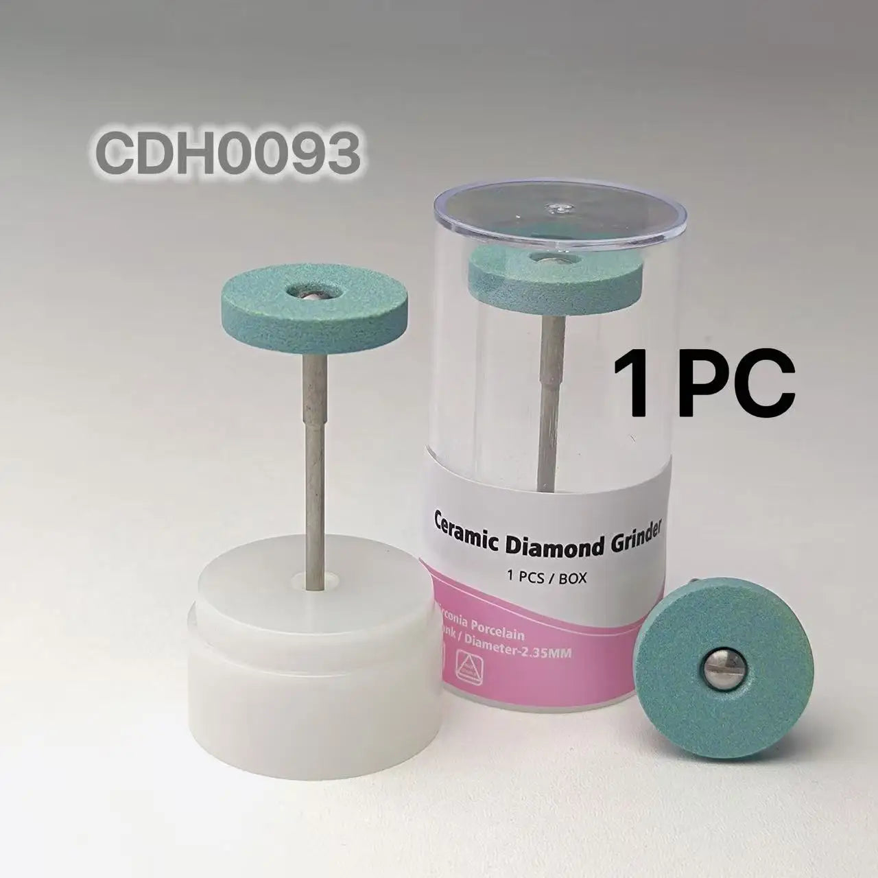 Diamond Polishing Stone Grinder - 2.35mm Shank Coarse Grit Polishing Head for Precision Finishing
