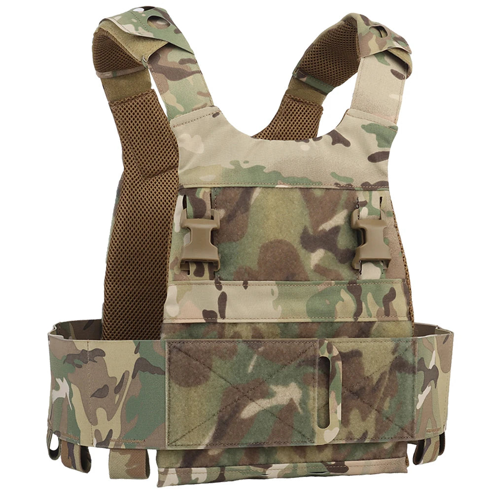FCPC Tactical Vest Ferro – Lightweight Folding Airsoft Plate Carrier with Breathable Design, Portable Hunting Mag Pouch & Army Equipment
