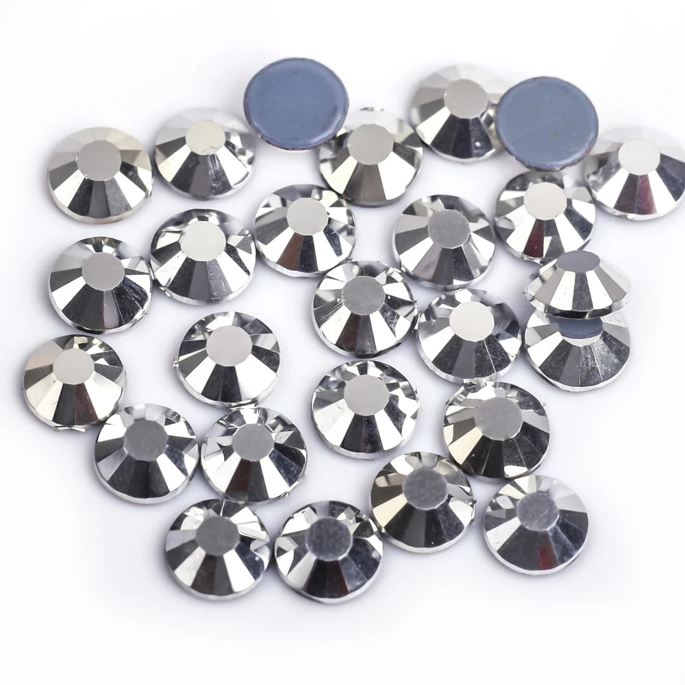 Premium Hot Fix Rhinestones – High Quality Glass Crystal Flatback Iron-On Glitter Rhinestones for Clothing & Crafts