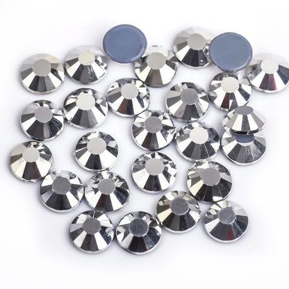 Premium Hot Fix Rhinestones – High Quality Glass Crystal Flatback Iron-On Glitter Rhinestones for Clothing & Crafts