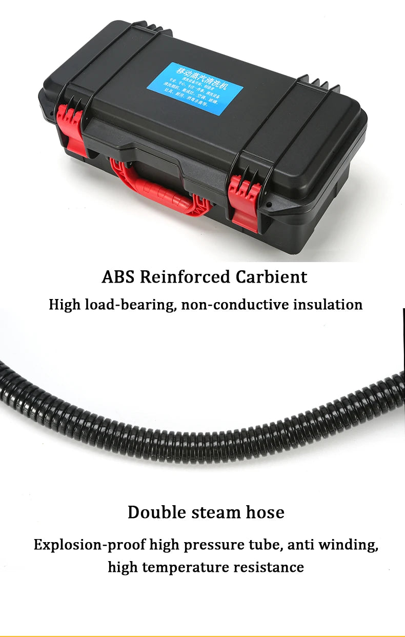 3000W Handheld Steam Cleaner – High-Pressure & High-Temperature Alkaline Disinfection for Kitchen, Car, and Air Conditioning