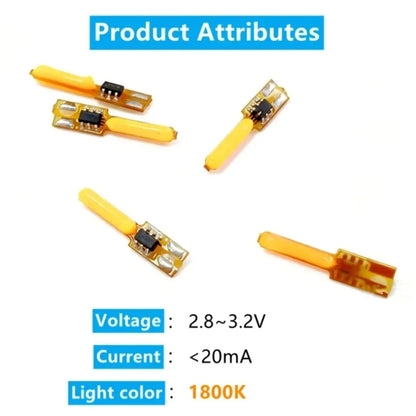 DC 3V COB LED Flickering Flame Filament - Edison-Style DIY Candle Bulb for Party and Decorative Lighting