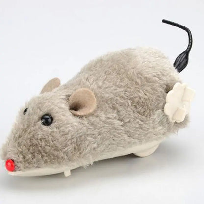 Lifelike Plush Mouse Toy - Funny Running Rat Teaser Toy for Cats, Dogs, and Kids