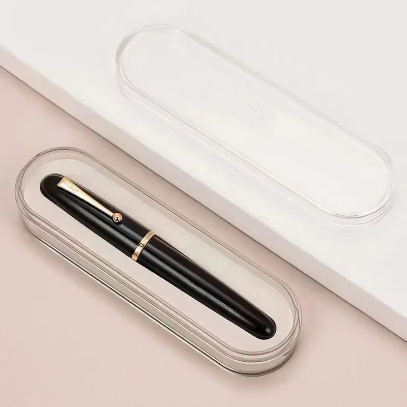 Luxury JinHao 9019 Dadao Fountain Pen – Transparent Acrylic Spin Design, 40mm Nib for Office & School Writing Supplies