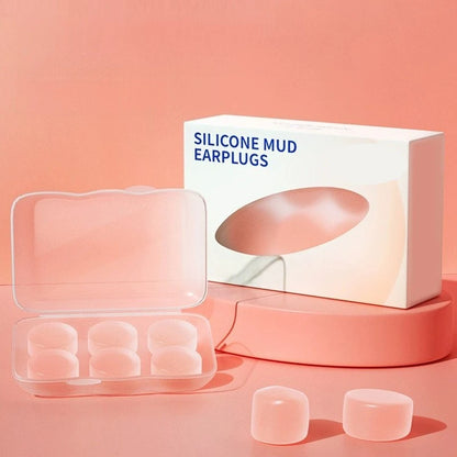 Wax Silicone Ear Plugs - Reusable 27dB Noise Cancelling Sleep and Swim Earplugs for Comfort Protection