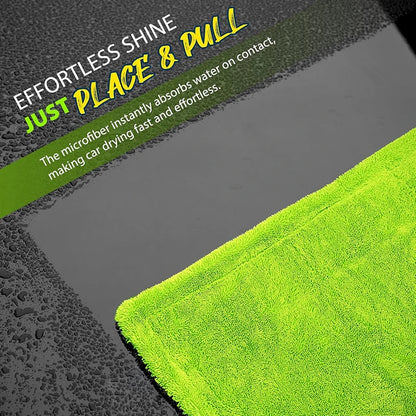 1400GSM Heavy Duty Microfiber Car Drying Towel 60x120cm – Oversized Super Absorbent Double-Sided Ultra Soft Scratch-Free Cleaning Cloth